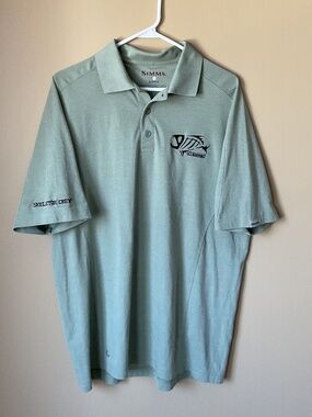 Simms  G. Lommis Skeleton Crew Fishing Polo Size L